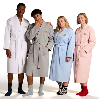 100% Cotton Waffle Kimono Robe